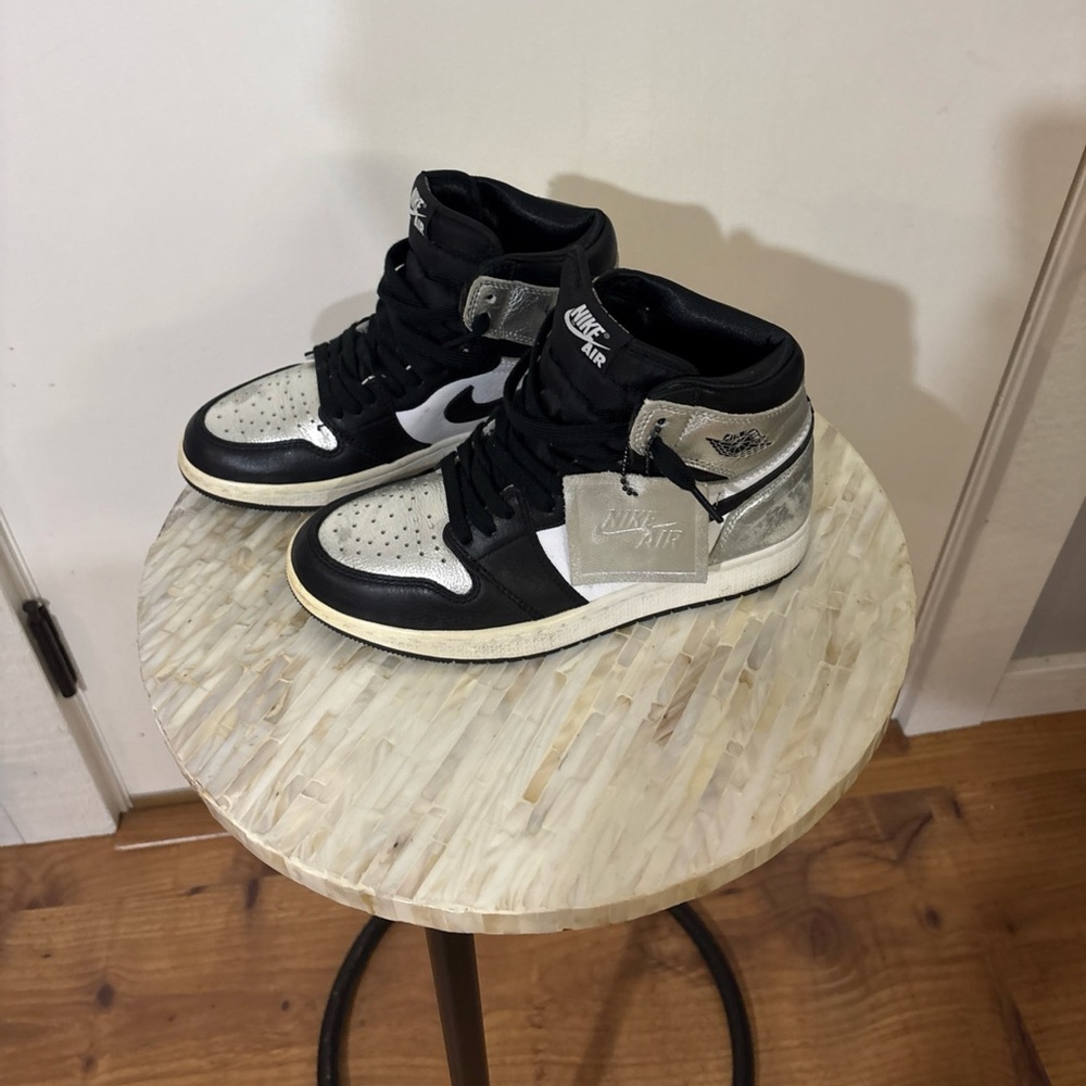 Nike Air Jordan Black Sneakers with White Logo